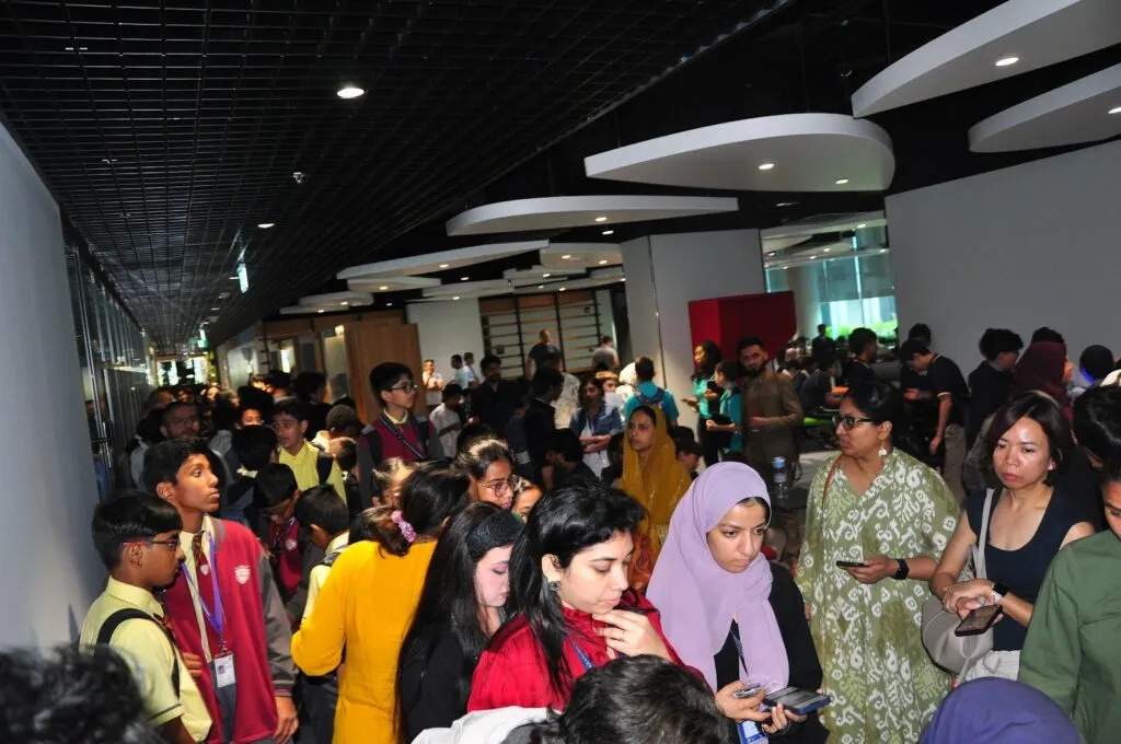 Students and parents fill the hall at Code Battle 2024 in Dubai